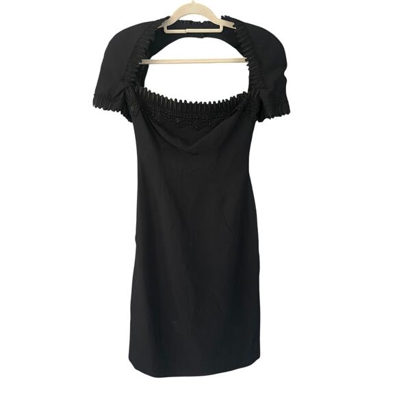 Vintage Victor Costa Black Cutout Bolero style Cocktail dress Small - Picture 2 of 11